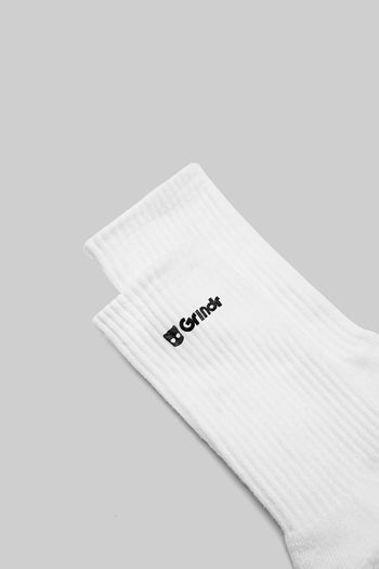 White Crew Socks
