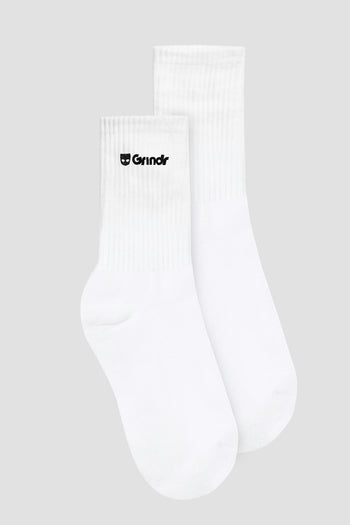White Crew Socks