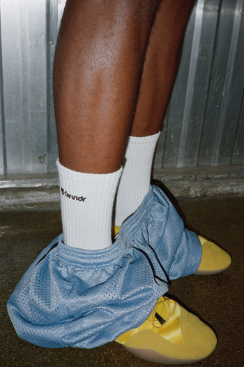 White Crew Socks