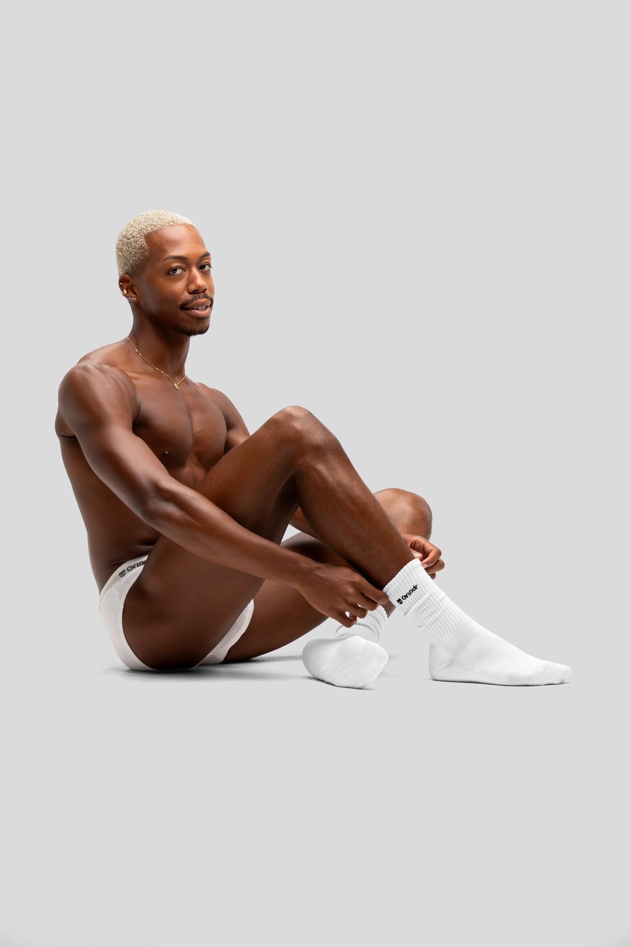 White Crew Socks